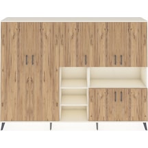 Arges Dolap 13 Raflı 7 Kapaklı 220x30x163 Aytaşı-çam/aytaşı Atlas Çam/aytası - Aytası