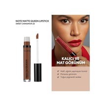 Cosmetics Matte Queen Lipstick 23 Sweet Cinnamon Kalıcı Likit Ruj, Kahverengi Çok Renkli