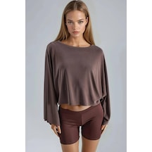 Busem W0012345 Kadın Bluz Kahve