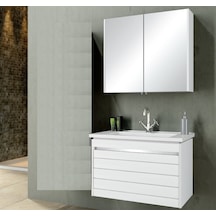 Alika-Isparta Byz 100 Cm Banyo Dolabı Beyaz