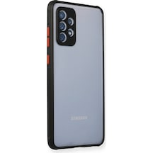 Samsung Galaxy Uyumlu   A72 Kılıf Miami Şeffaf Silikon - Siyah