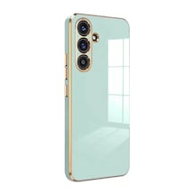 Newface Samsung Galaxy S24 Fe Kılıf Volet Silikon - Açık Yeşil