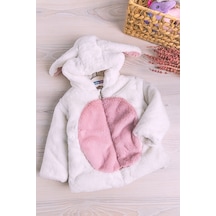 Baby&Kids Tavşan Kulaklı Welsoft Peluş Kız Çocuk Mont (541967969)