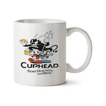 Cuphead - Don't Dealwith The Devil İki Tarafı Baskılı Kupa Bardak Çok Renkli
