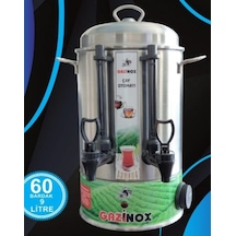 Gazinox 60 Bardak Elektrikli Çay Semaveri Inox