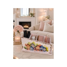 Kumandalık Düzenleyici 25cm 13cm 13cm Orta Sehpa Dekoru Ev Dekorasyon Ürünleri Pembe - 909307127