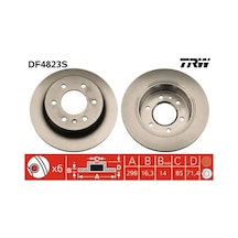 Df4823s - Fren Dıskı Arka Mercedes Sprınter B906 B907 B910 . Vw Crafter 30-35-50