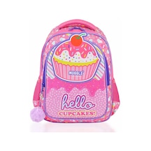 Muggle Mu-7051 Cup Cake Pembe Okul Çantası