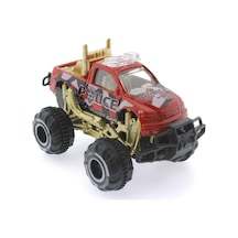 Çek Bırak Mini Off Road Kırmızı Polis Aracı