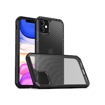 Zore İphone 11 Uyumlu Ogaa İnoks Kılıf-siyah