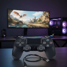 Ps4 Uyumlu Kablosuz Oyun Kolu - Gamepad, Led Göstergeler