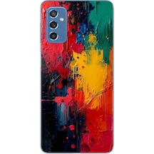 Samsung Galaxy M52 Uyumlu Renklerin Dansı Baskılı Silikon Kılıf Renkli