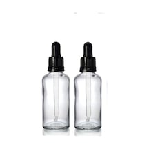 Paradise 2 adet 50 ml şeffaf cam damlalıklı şişe