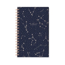 Frınge Studıo Püsküllü İmza Spiral Defter, 160 Çizgili Sayfa, 16 X 22 Cm, Yıldız Sanatı 896048 103 Ivory