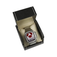 Apple Watch 45mm Uyumlu Kr409 Metal Kordon - Gümüş