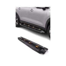 Isuzu D-max 2005-2012 Uyumlu Araca Özel Dakar Led V1 Yan Basamak Siyah