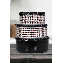 Forte Black Emaye Üçlü Saklama Seti Belirtilmemiş