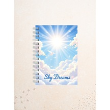 Sky Dreams Bulutlar Ve Güneş Işığı Temalı Spiral Defter 60 Yaprak / 120 Sayfa Çok Renkli