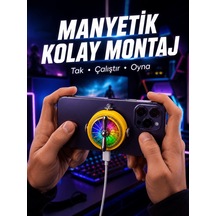 Lexroo Şarj Edilebilir Rgb Telefon Soğutucu Oyun Fanı