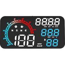 Mufunye 5.5 İnç Evrensel Hud Gösterge, Hız, Yükseklik, Sürüş Süresi Ve Tarih Görüntüleme İle Multicolor Gps Ekran