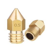 Koodmax 5 Adet 3d Yazıcı Printer Mk8 Extruder 3.0mm/ 0.5mm Baskı Kafası Nozzle