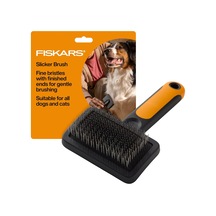 Pet Slicker Fırça, Kedi Ve Köpek Fırçası Dökülme İçin, İnce Kıllar Ve Yumuşak Tutamak Nazik Bakım Ve Deshedding İçin, Kedi Ve Köpek Malzemeleri, 16,5 Cm, Turuncu/siyah