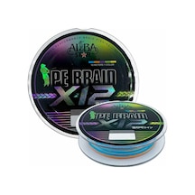Albastar Carrier 12x 0.16 Mm 150m 12 Örgü İp Misina Multicolor 11.5 Kg Çeker