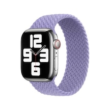Apple Watch 42mm Uyumlu Hasır Small Kordon Krd-32 - Lila - T16679