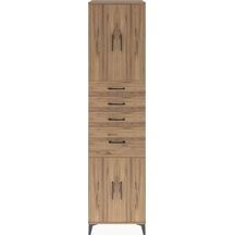 Hyperion Dolap 2 Raflı 4 Çekmeceli 4 Kapaklı 60x44x243 Çam-çam Atlas Çam