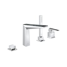 Grohe Allure Brilliant 29527000 4 Delikli Küvet Bataryası Gümüş