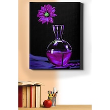 Webstyle Sayılarla Boyama Seti Kasnaklı Mor Ve Çiçek 60 X 75 Cm