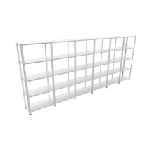 Raf Burada  5 Katlı 6'Lı Bitişik Galvaniz Çelik Raf.Depo,Dosya Raf 43x75x200 cm- 1.00 mm