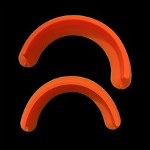 Dashanshop 2 Adet Kaymaz Silikon Tabak Ayırıcı - Isıya Dayanıklı, Kolay Temizlenen Gıda Saklama Çözümü Turuncu Turuncu