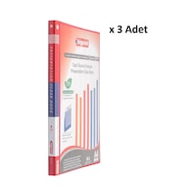 Bigpoint Sunum Dosyası Cepli 30'lu Kırmızı X 3 Adet Diğer