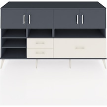 Kronos Konsol 8 Raflı 3 Çekmeceli 4 Kapaklı 176x59x99 Antrasit-an Antrasit-antrasit/aytaşı
