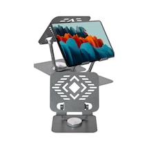 Yeni Nesil Katlanabilir Aliminyum Paslanmaz Laptop Standı Notebook Tablet Standı Portatif 360