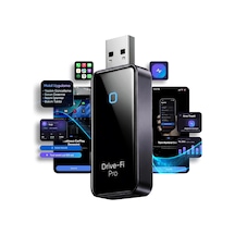 Drive-fi Pro İphone İçin Kablosuz Carplay Adaptörü/mobil Uygulama Desteği / 0.5 Saniye Düşük Gecikme/otomatik Bağlantı/arm - Cortex A7 İşlemci/otomatik Araç Tanıma