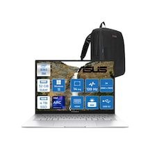 Asus ZenBook 14 UX3405CA-PP486WP04 Ultra 9 285H 32 GB 4 TB SSD 14" W11P Dizüstü Bilgisayar + Çanta