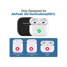 Lexroo Airpods 3. Nesil İle Uyumlu İnce Ve Hafif Silikon Kılıf - Siyah A2564 A2565 A2566