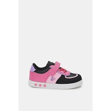 Vicco Sam Işıklı Kız Bebek Siyah/fuşya Sneaker Siyah - Fuşya