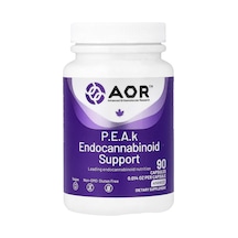 Advanced Orthomolecular Research Aor, P.e.a.k Endocannabinoid Support, Advanced, 400 Mg, 90 Capsules