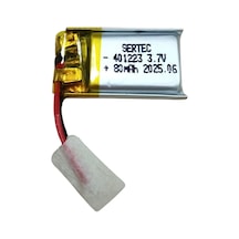 401223 3.7v 80 Mah Li-polymer Pil Devreli/1.5a
