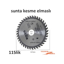 Sunta Kesme Elmaslı 115Lik Daire Testere Odun Kesme Ağaç Kesme Te