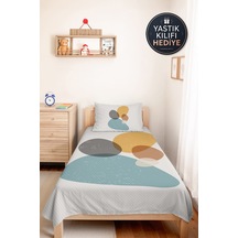 Geometrik Mavi Modern Genç Odası Tek Kişilik Pike Takımı-hardal Gri 160x220 Cm Kapitone Yatak Örtüsü Bordo