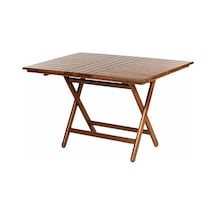 Bahçeme Kaş 80X120 Katlanabilir Ahşap Bahçe Balkon Masası