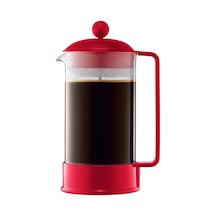 Brezilya French Press Kahve Makinesi, 963 Gr, 1 Litre 8 Fincan , Kırmızı Diğer