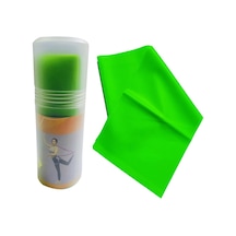 Pilates Bandı Orta Sert 140 x 15 Cm Egzersiz Direnç Lastiği Yeşil