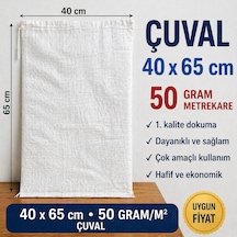 40x65 Cm 50 Gr/m² Dayanıklı Çuval 10 Adet