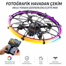 Led Işıklı Mini Drone 2.4ghz Uzaktan Kumandalı 360 Korumalı Quadcopter