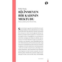 Bilinmeyen Bir Kadının Mektubu - Stefan Zweig N11.4525